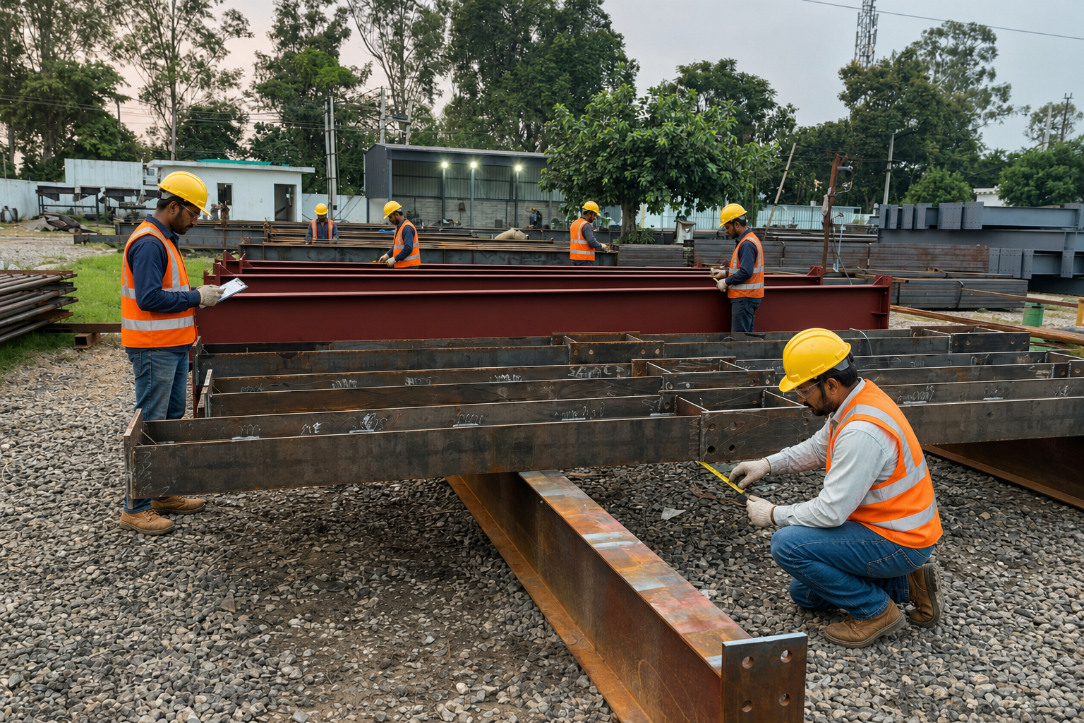 Steel beam fabrication