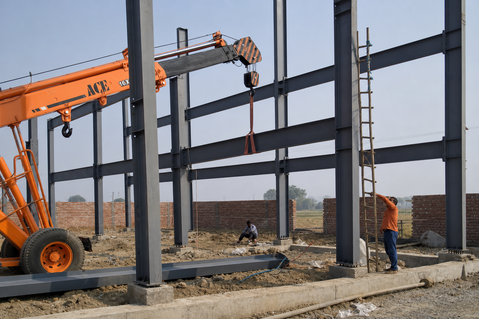 ACE Crane Steel Erection