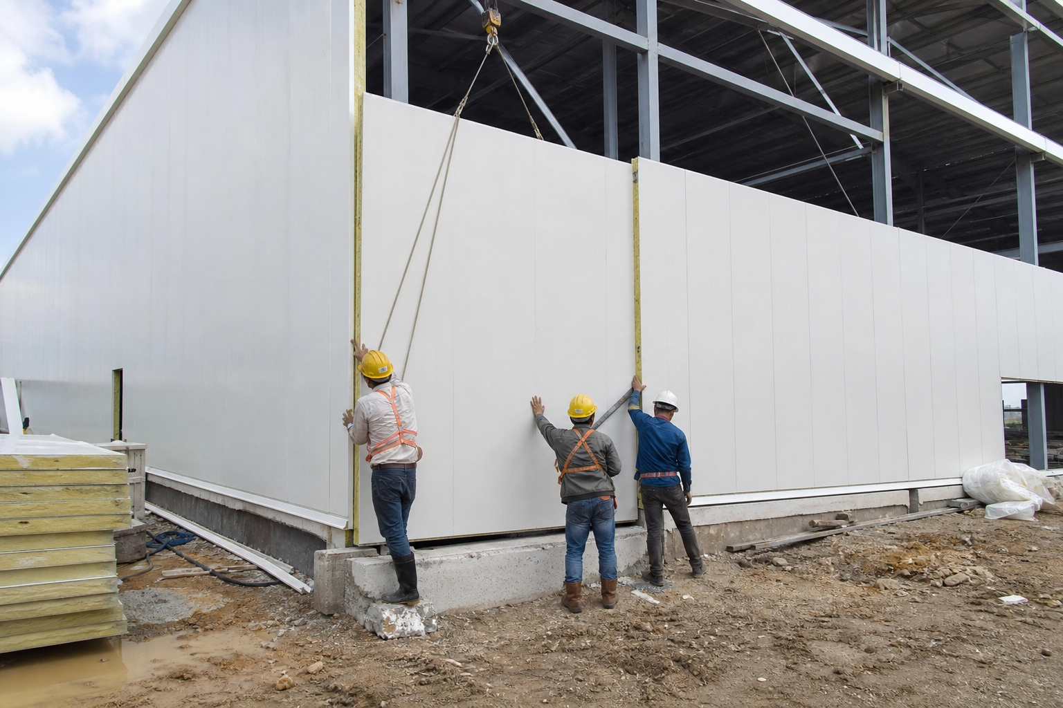 Insulated panel installation