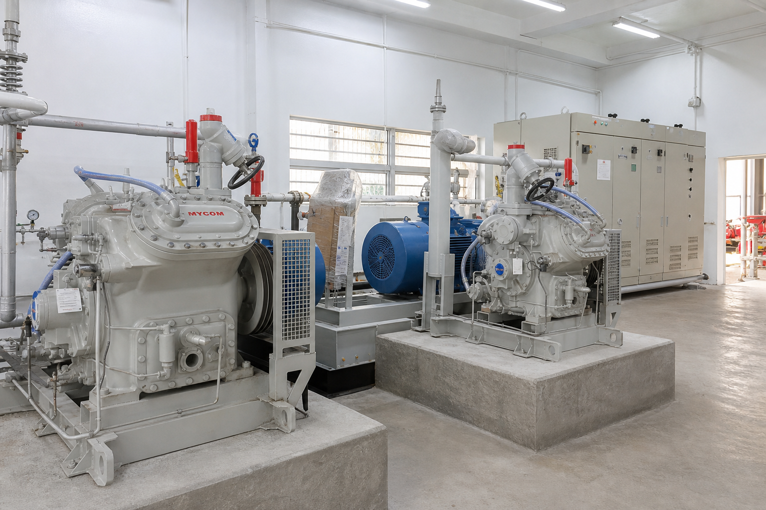Refrigeration compressors installation