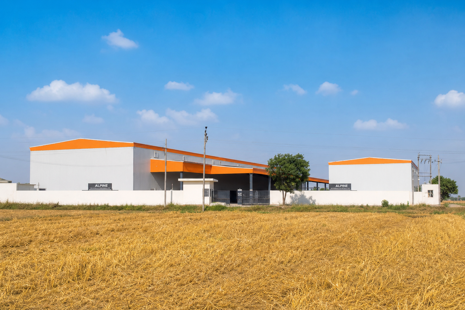 Completed cold storage facility exterior